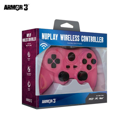 Armor3 "Nuplay" Wireless Game Controller for PS3(Playstation 3) - Pink