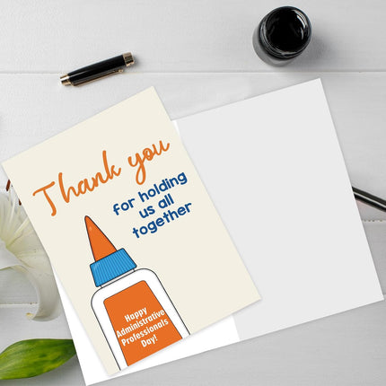 Administrative Professionals Day Card, Thank You Card for Administrative Assistant Office Manager Secretary, Appreciation Greeting Card with Envelope