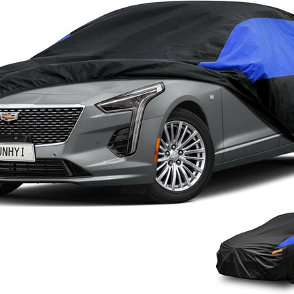 GUNHYI Cadillac Car Cover Custom Fit Cadillac CTS (2003-2014) Waterproof All Weather, Lightweight Full Car Cover Outdoor Sun UV Rain Dust Snow Wind Protection.