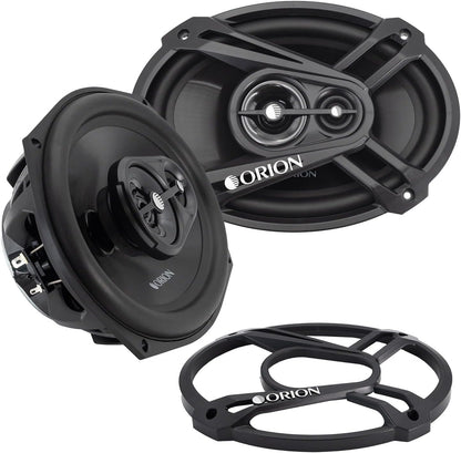 6x9-Inch 3-Way Coaxial Car Speakers, Pair