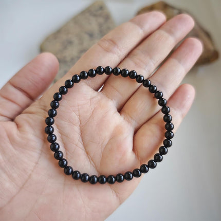 Natural Healing Gemstone Bracelet Handmade Yoga Stretch Elastic Bracelet Stress Relief Crystal Jewelry for Men and Women