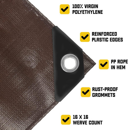 Extreme Heavy Duty 20 Mil Tarp Cover, Waterproof - photo 4