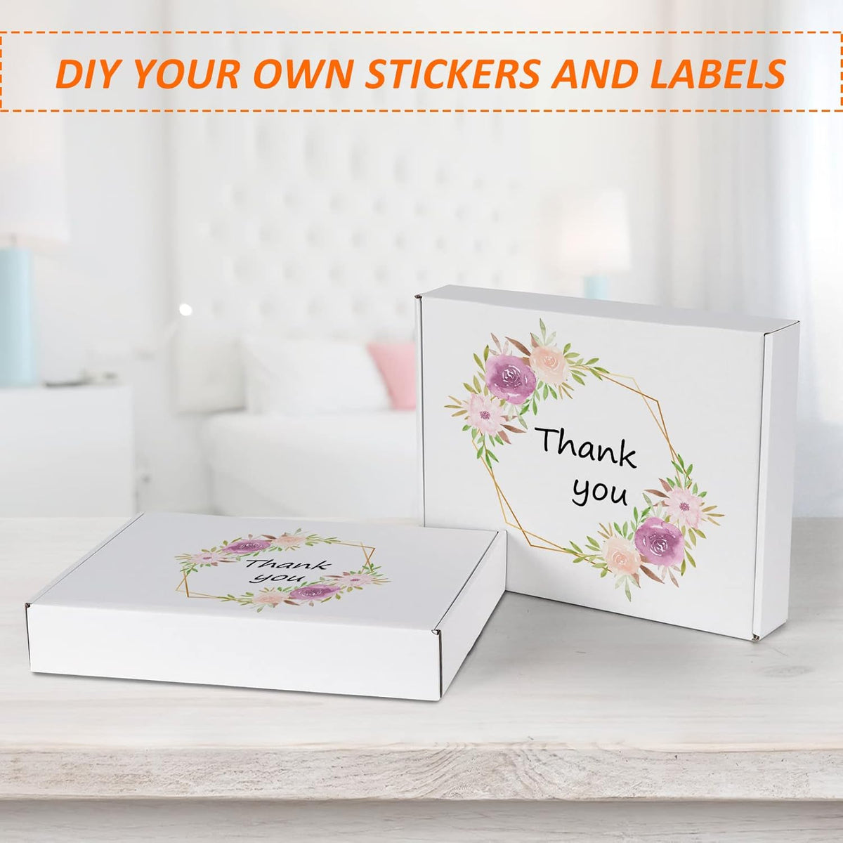 12 x 9 x 2 Inch White Corrugated Literature Mailer Boxes, Set of 25 - photo 4
