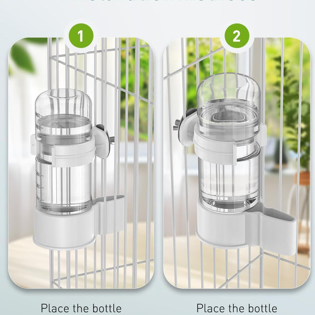 Automatic Bird Water Dispenser Cage Hanging Water Feeder with Anti-Spill Design for Parakeet Canary - photo 2