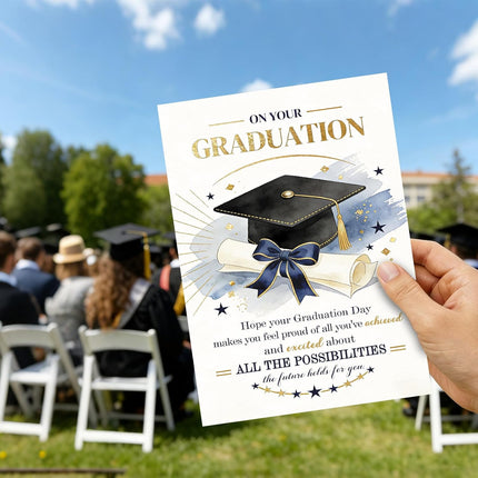 FANCYLUCKY Inspirational Graduation Gift for High School College Grad, Graduation Card for Him Her, Motivational Congratulations Gift for Family Kids Friends