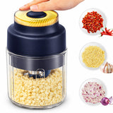 350ml Electric Mini Garlic Chopper Set, 2026 New Small Garlic Chopper Mincer, Food Chopper Tool, USB Rechargeable, Wireless Veggie Grinder, for Mashing Onion, Garlic, Chili, Ginger (Gold)