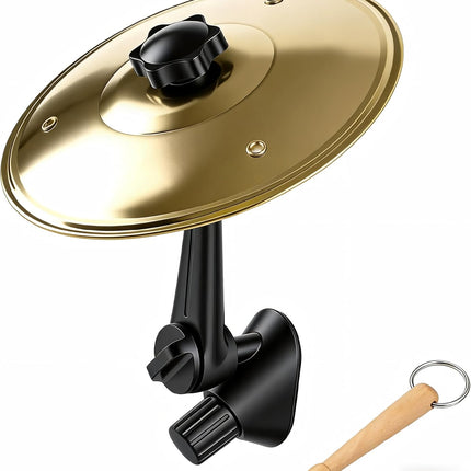 Car Cymbal Air Vent, Mini Crash Cymbal Car Decorations Accessories, Funny Drummer Gifts for Music Lovers, Car Gadgets, Suitable for Most Vehicles (Gold)