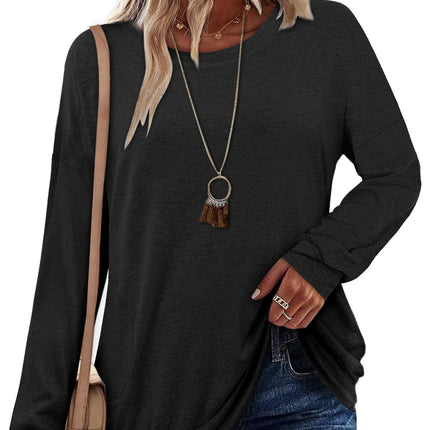 Long Sleeve Shirts Women Tunic Top fall Outfit Ladies Blouse