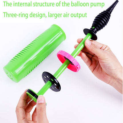 Balloon Pump Handheld Two-Way Dual Action - Hand Blower Air Pumper for Balloons - Ballon Inflator Pumping - Manual Baloon Inflators Machine (Green 1 Piece)
