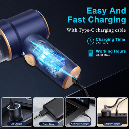 Handheld Car Vacuum Cleaner and Air Duster, 9000Pa 120W with LED Light - photo 4