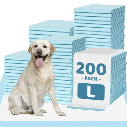 100 Count Large Dog & Cat Puppy Pee Pads - 28"x30" Absorbent Potty Training Pads | Leakproof Quick-Dry Disposable Pet Pads for Puppies, Dogs & Cats | Indoor, Outdoor, Litter Box, Housebreaking Use