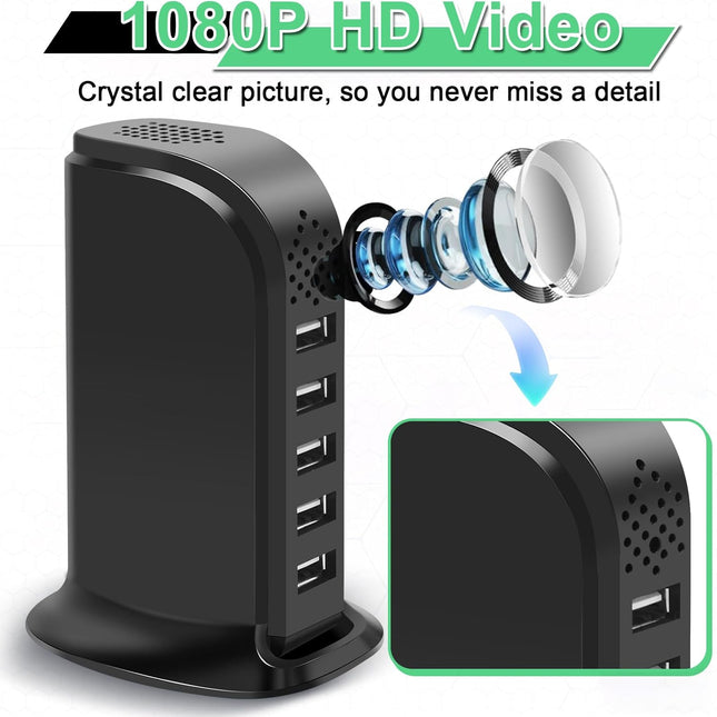 WiFi Hidden Camera with APP Control, Spy Cam with Motion Detection