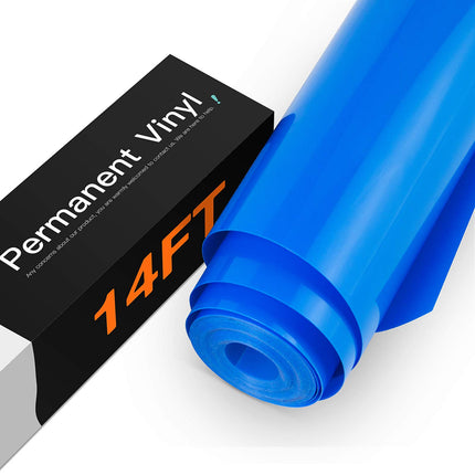 Matte Black Permanent Vinyl Roll, 12" x14FT, for Car Decals & Signs