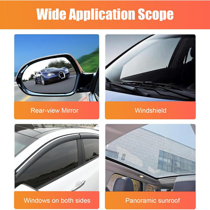 3PCS Glass Oil Film Remover for Car,100ml Roll-On Glass Compound with Cleaning Board, Removes Oil Film & Smudges,Automotive Oil Film Cleaning Brush for Car Windows
