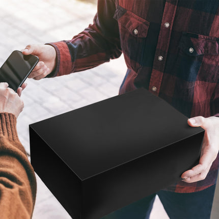 Sobres de envío negros de polietileno 12x15.5 in, bolsas de envío, 100 piezas