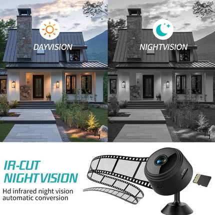 Hidden Camera Surveillance Monitor - WiFi Nanny Cam with 1080P Night Vision, Motion Detection, and Smartphone Compatibility - Indoor Spy Camera for Home/Baby/Office