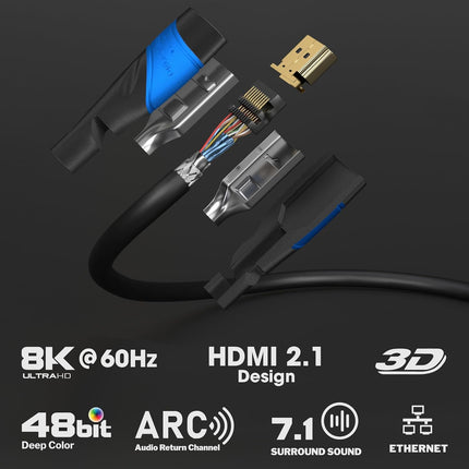 KabelDirekt – 8K / 4K HDMI Cable – 0.5ft & More HDMI Cables (0.5ft–75ft) – German-Engineered HDMI Cord – Supports 10K/8K@60Hz/4K@120Hz – HDMI Cable for HDTV, PC, PS5, Xbox, Switch