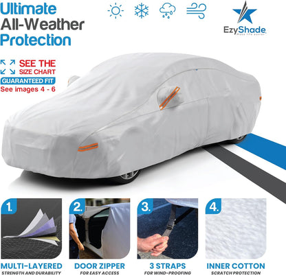 10-Layer Waterproof All-Weather Full Car Cover, Size A4 - photo 2