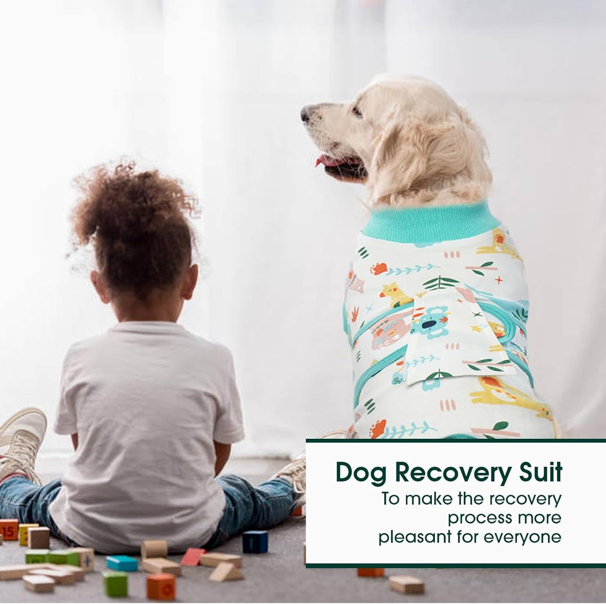 Recovery Suit for Dogs Cats After Surgery, Professional Pet Recovery Shirt Dog Abdominal Wounds - photo 5