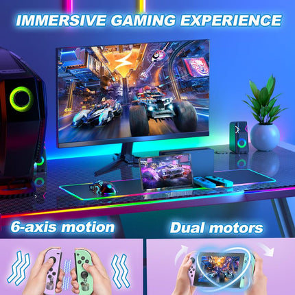 Myloso Wireless Controller for Switch Controllers,Wireless Gamepad Switch Controller Support Motion Control/Dual Vibration（ZLA）