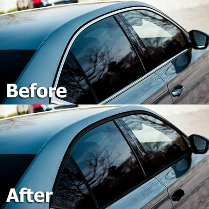 2 inchesx25 Feet Gloss Black Vinyl Wrap Kit for Black Out Chrome Delete Made from Genuine 3M 2080 Film Window Trim Door Trim