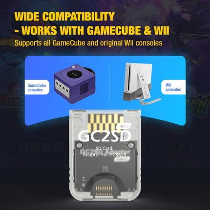 BITFUNX Picoloder - Supports Firmware Upgrade and Homebrew Software Launching - No Solder Design - for NGC Dol-001/ Dol-101, GC2SD Gen2 SD Card Adapter - Enhanced Speed - for Gamecube/Wii
