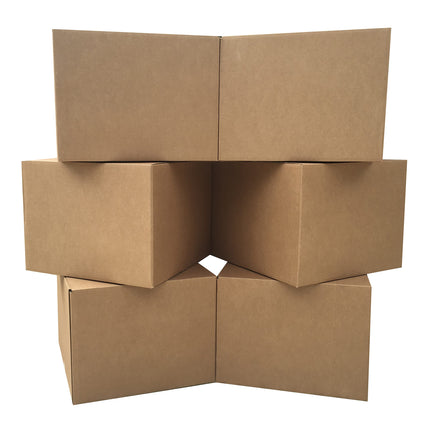 Large Moving Boxes 20'' x 20'' x 15'' (Pack of 6), Corrugated Cardboard Boxes for Packing, Shipping & Moving