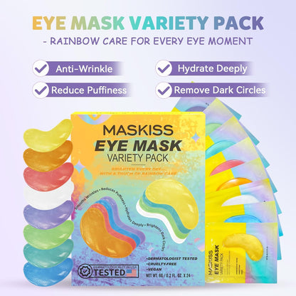 Under Eye Patches Variety Pack (24 Pairs), Easter Gifts for Women, Eye Masks for Dark Circles Puffy Eyes - photo 2