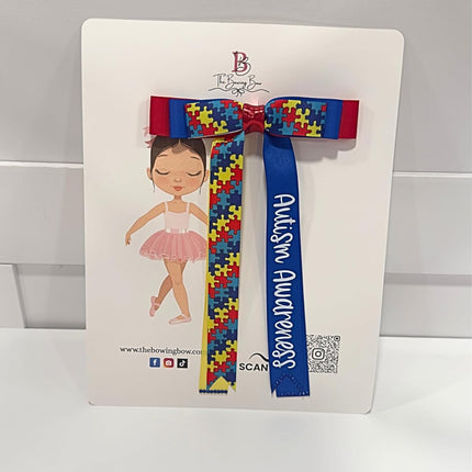 Autism Awareness Hair Bow (2nd Edition)