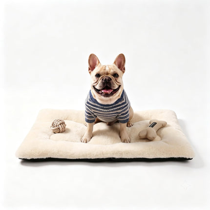 Cama para perro de 36" para jaula metálica, tapete lavable para dormir para mascotas medianas/grandes