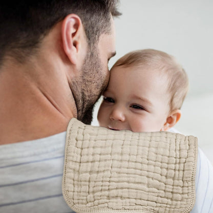 Muslin Burp Cloths 6 Pack - 20" x 10" - Ultra Soft & Absorbent, 6-Layer 100% Cotton for Spit Up & Drool - photo 5