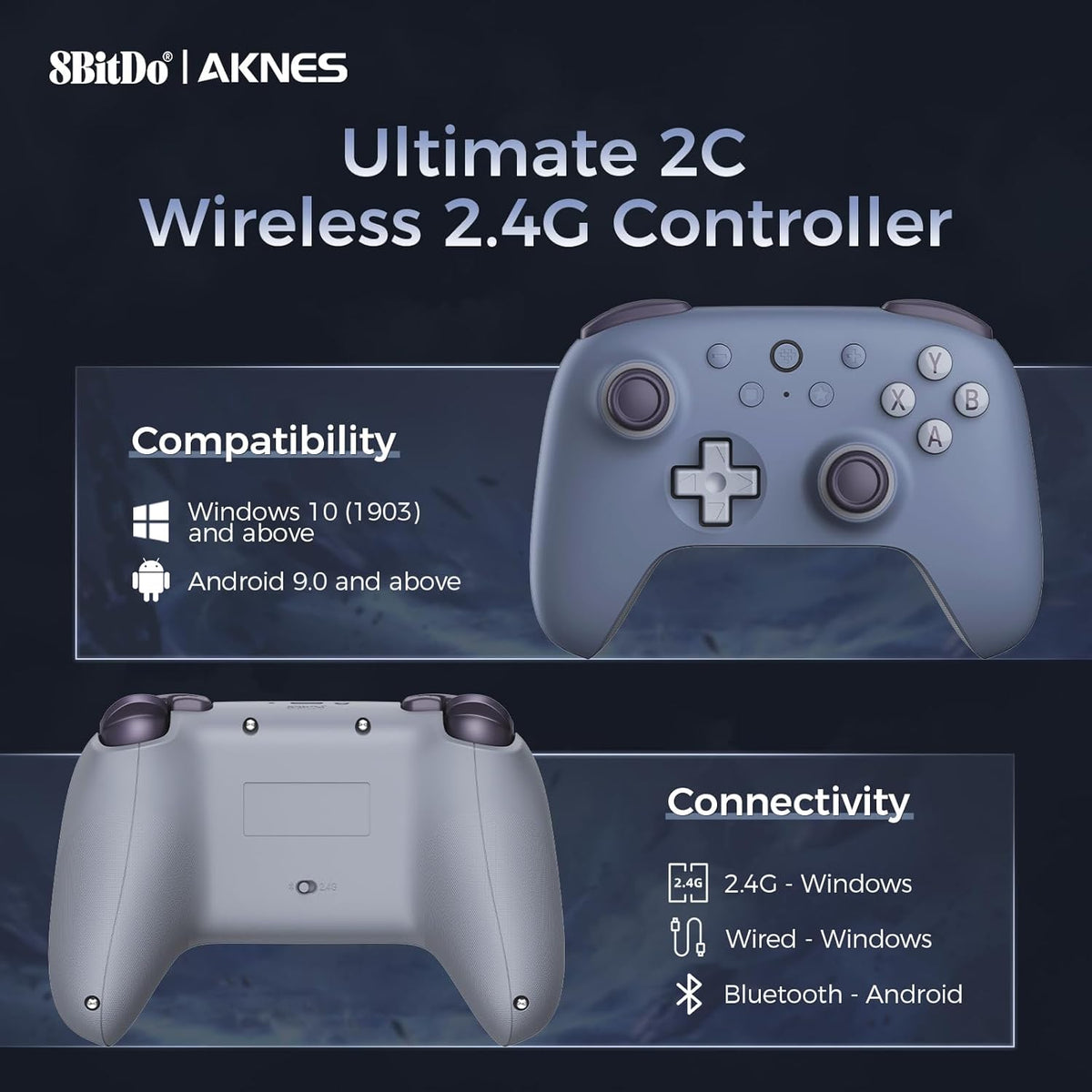 Wireless 2.4G Controller for Windows PC and Android - Blueberry - photo 2