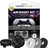 Kit de mejora de puntería para control de PlayStation 5 (PS5) y PlayStation 4 (PS4) | incluye thumbsticks de rendimiento y anillos de precisión | Black Galaxy Edition