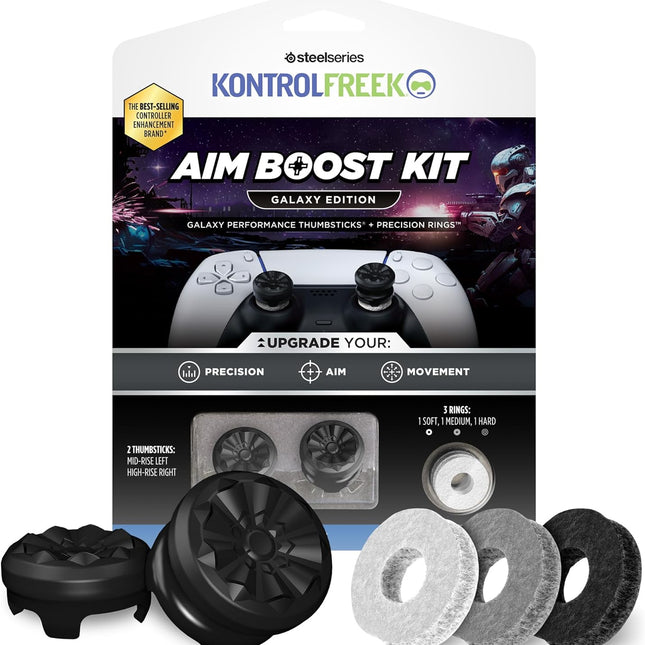 Aim Boost Kit for PlayStation 5 (PS5) and PlayStation 4 (PS4) Controller | Includes Performance Thumbsticks and