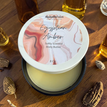 Egyptian Amber Scent Body Butter, Women, Moisturizer, Shea Butter, Vitamin E, Skin Softening, Soft to Medium Scent, 8 oz
