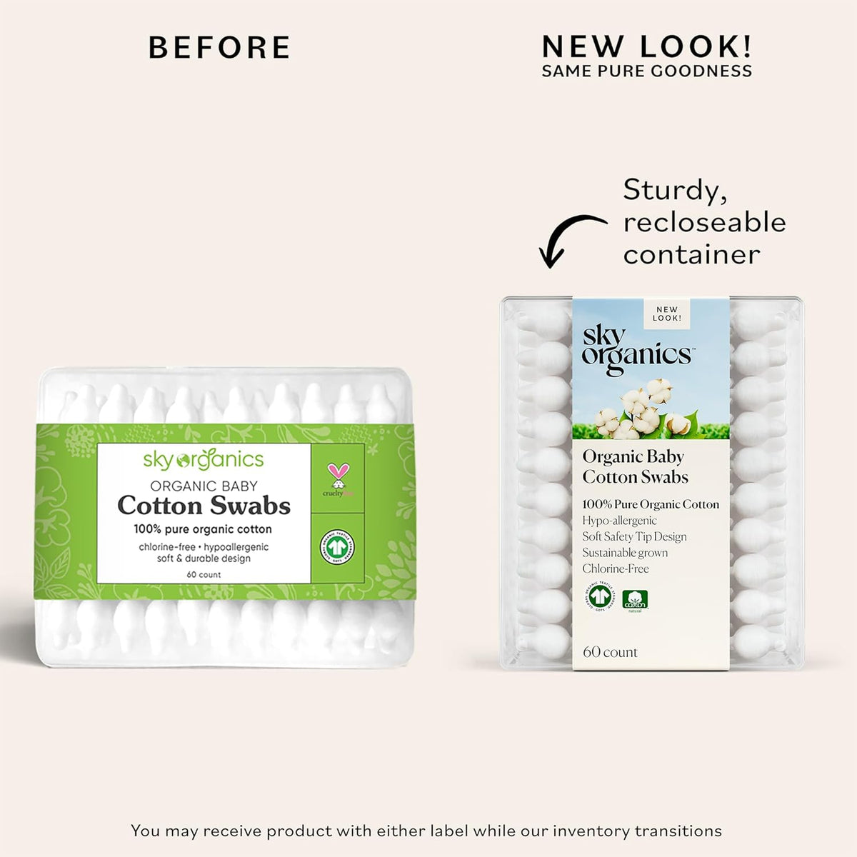 Organic Baby Cotton Swabs - photo 2