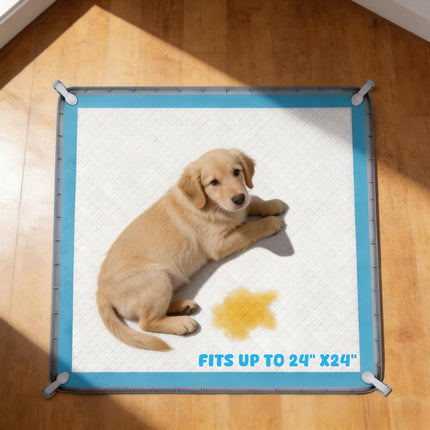 Pee Pad Holder, 24×24 Inch Thickened Silicone Dog Pee Pad Holder Tray