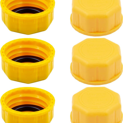 6 PCS 5 Gallon Gas Can Cap Replacement for Midwest Gas Can,Fuel Can Caps, Universal Coarse Thread Gas Cap for Gasoline, Portable Gas Tank Lid for Improved Sealing and Transportation