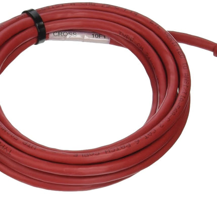 C2G Cat6 Crossover Patch Cable, Snagless Unshielded Cat6 Patch Cable, Red Crossover Ethernet Cable, 10 Foot Snagless UTP Ethernet Cable, C2G 27863