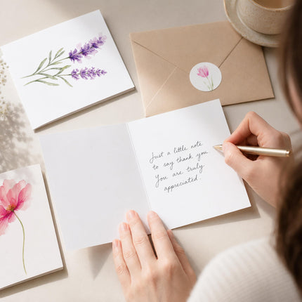 Blank Cards with Envelopes, Watercolor Flower 50 Pack 3.5x5 inches - photo 2