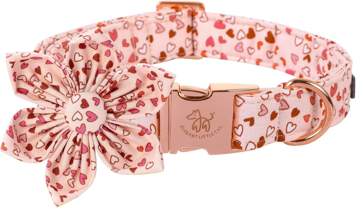 Valentine's Heart Dog Collar for X-Small Puppies