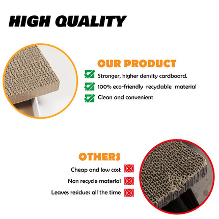 Cardboard Scratcher Pad Scratching Post: 3PCS Cat Cardboard,Cat Scratch Pad,Cat Post,Double-Sided Design for Double Life…