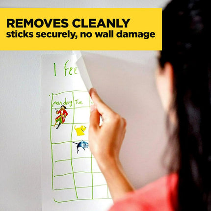 Scotch Wall-Safe Tape, 1 Dispenser Roll, Removable Wall Safe Tape, for Hanging Photos, Art, Décor, 3/4 in x 650 in