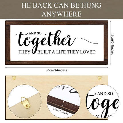 Together They Built a Life They Loved Rustic Wood Sign, Classic - photo 4