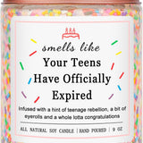 20th Birthday Vanilla Birthday Cake Scented Candle with Sprinkles
