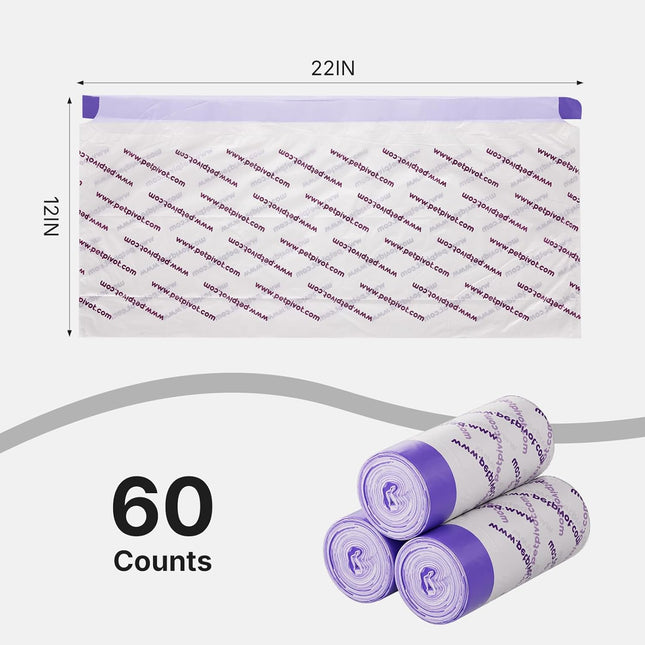 60 Count 22 x 12 in Replacement Litter Bags