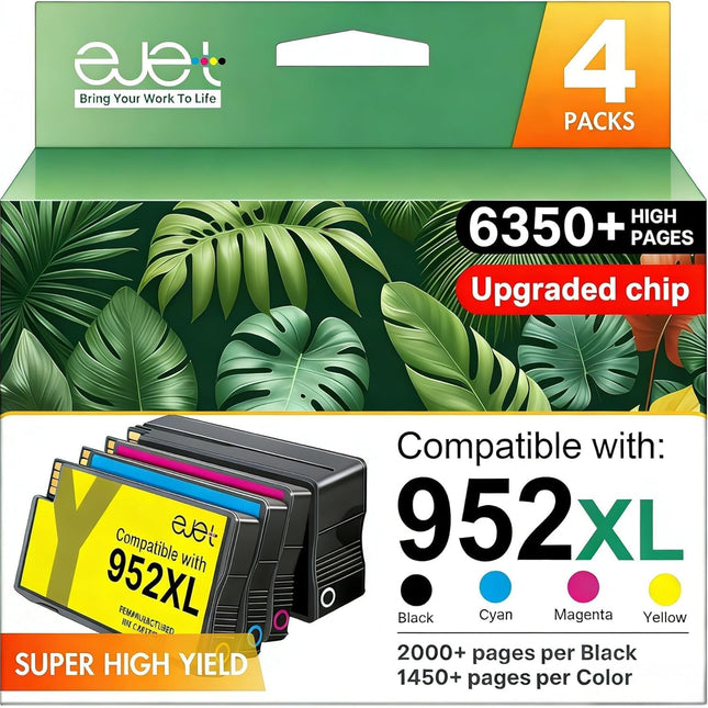952XL Ink Cartridges Combo Pack Replacement for HP 952XL 952 XL 952XL