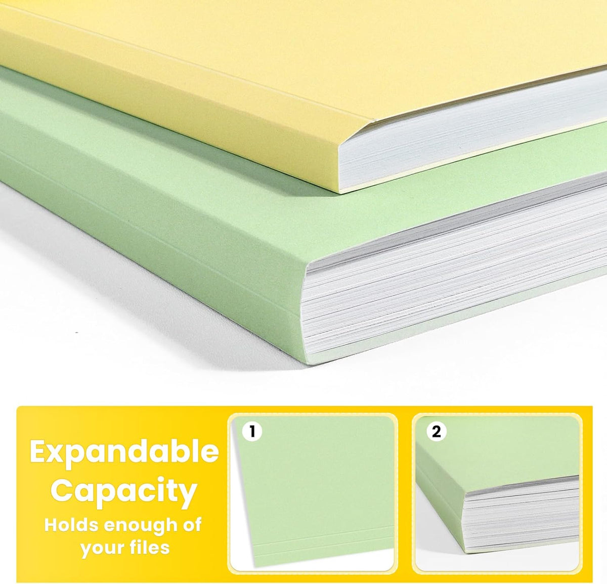 File Folders, 120 Pack Manilla Folders 8.5 x 11, 12 Colors Folder Office Organization Home School - photo 5