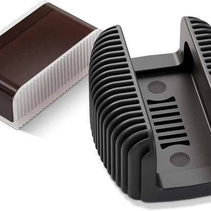 D'Addario Violin Rosin Guard with Dark Rosin - Rosin for Violin, Cello, Viola, Double Bass - Shock Absorbent - Magnetic Attachment - Easy Grip - Dishwasher Safe