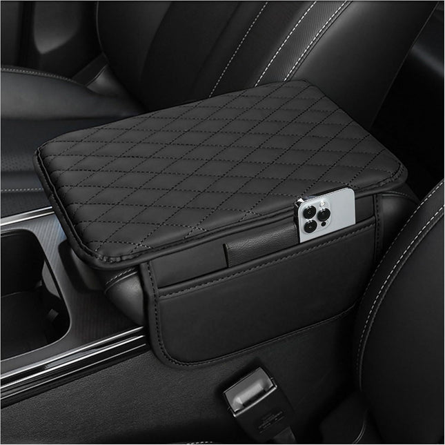Upgraded Microfiber Leather Car Armrest Cover